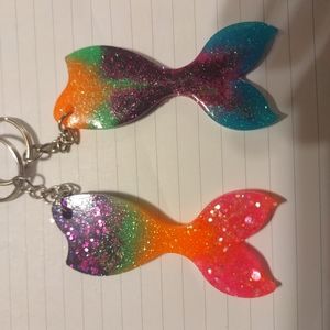 Custom mermaid keychain